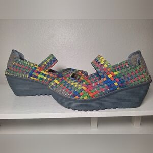St. John's Bay Multicolor Woven Platform Shoes
